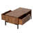 Miller Wood Coffee Table with Storage - Rustic Chestnut