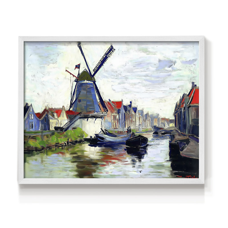 Paysage, série LX III, reproduction encadrée, H 8 po x l 10 po, Blanc