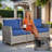 12- Piece No - Assembly Wicker Outdoor Patio Furniture Set with ottoman.include Cushions and table-267938093