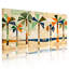«Geometric Palm Trees», reproduction d'art moderne sur toile tendue sur toile abstraite (ensemble de 3)-14987089