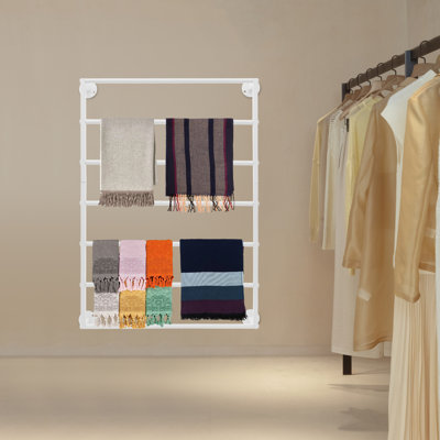 7-Tier Wall Mounted Towels Storage Rack