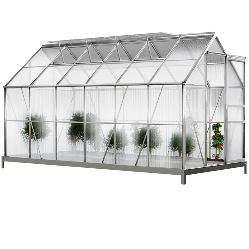 Arjay 12.4 Ft W x 6.2 Ft D Greenhouse