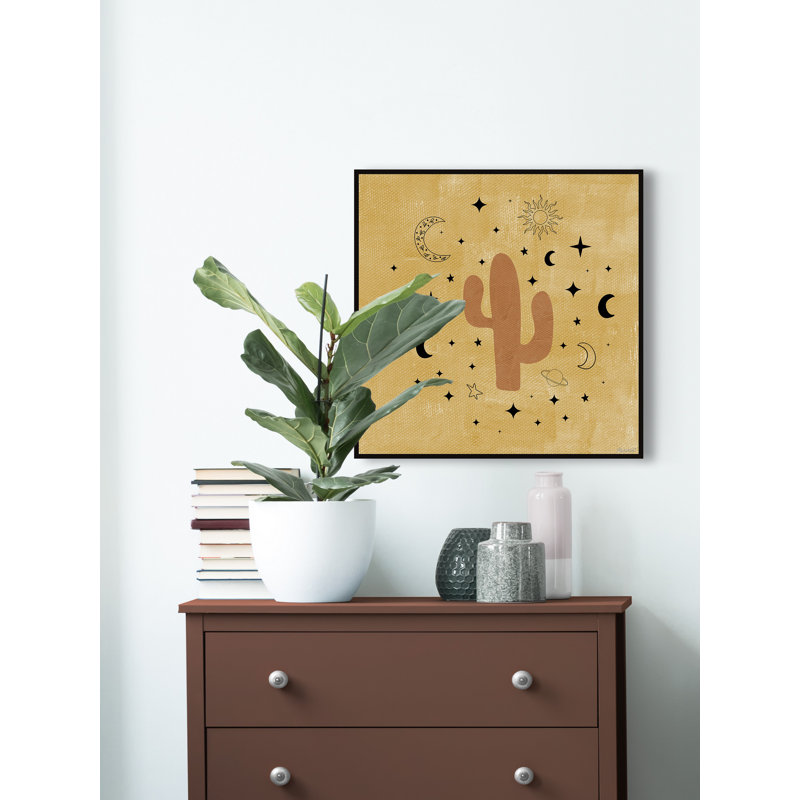 Cactus Universe by Marmont Hill - Painting on Canvas, 51cm H x 51cm W x 3.81cm D