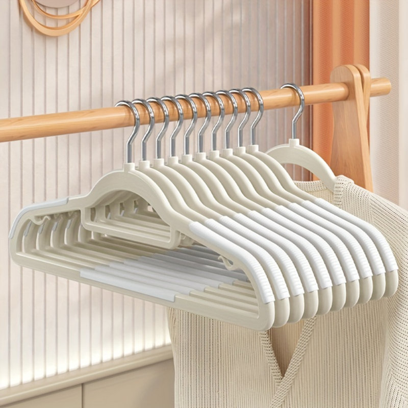 Mellin Plastic Standard Hanger for Suit/Coat, Blanc