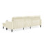 Off Off Canapé modulaire en forme de U avec mousse à mémoire de forme haute densité 4 places Canapé modulaire confortable pour le salon Canapé modulaire en forme de U moderne