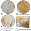 Or et beige, peinture à vagues douces - formes abstraites, ensemble d'art sur toile-112015714-111764838