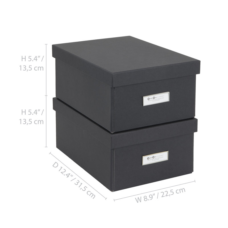 Collapsible Storage Box, Black