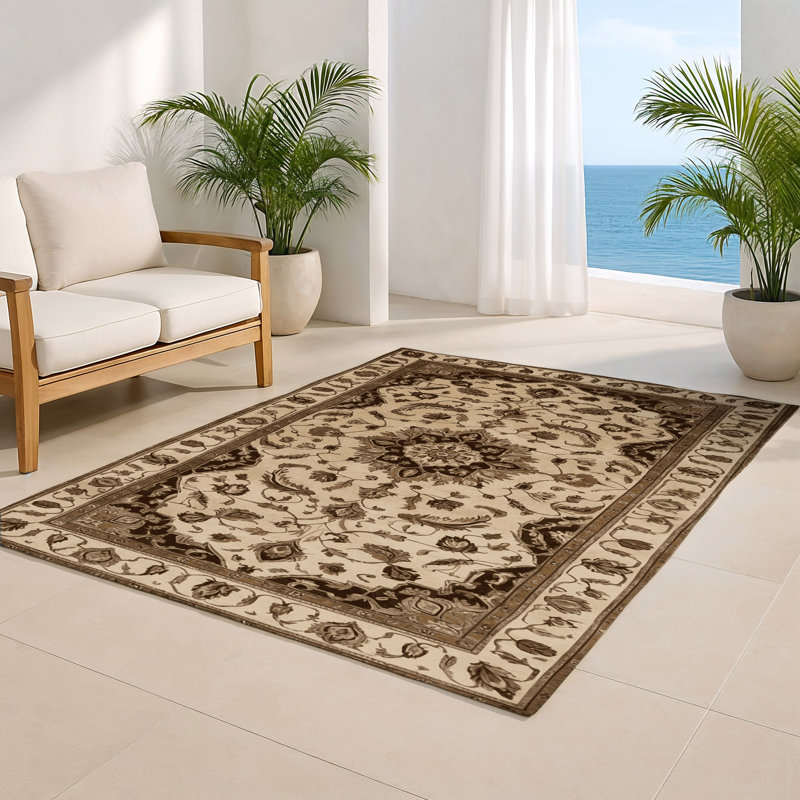 Tapis d'intérieur et d'extérieur Tabriz, Rectangulaire 2 pi x 3 pi