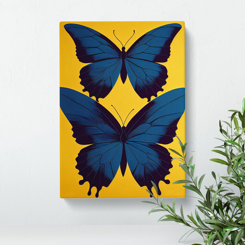 XC1022-1364X Charming Butterflies - Wrapped Canvas Print, 76cm H x 50cm W x 3cm D