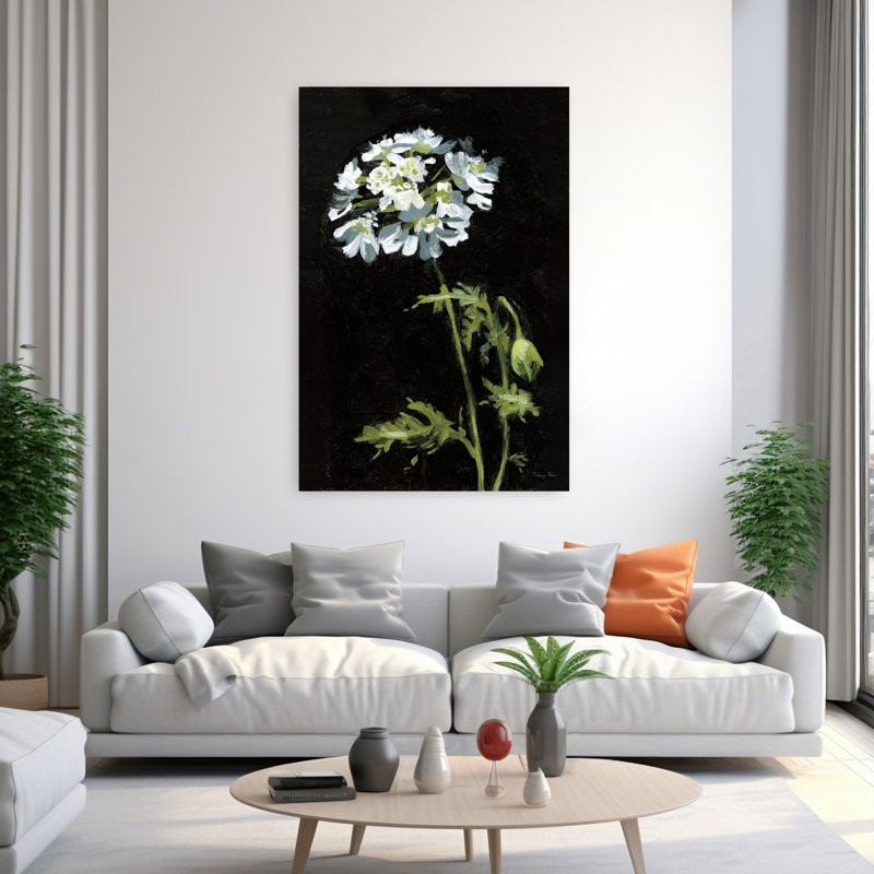 Contemporary Art Contemporary Flower Art by Mackenzie Nelson - Wrapped Canvas Print, 152.4 cm H x 101.6 cm W