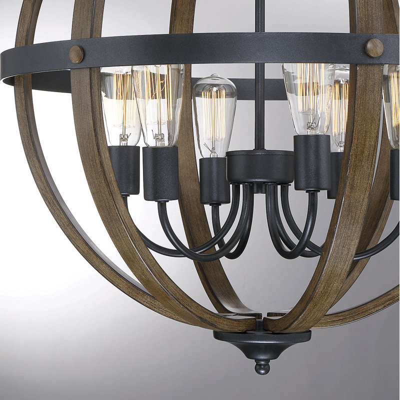 Lustre sphérique adaptable 6 lumières Karter 