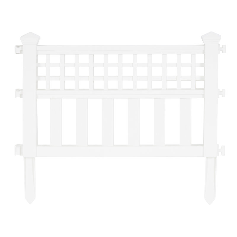 20.5'' H x 24'' W White Plastic Fencing with 36 Panel(s) Included