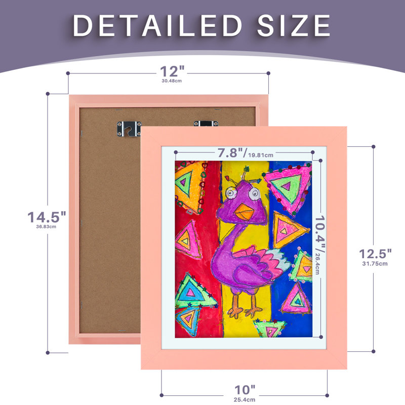 Akiria Matte Shadow Box Picture Frame - Set of 2, Pink