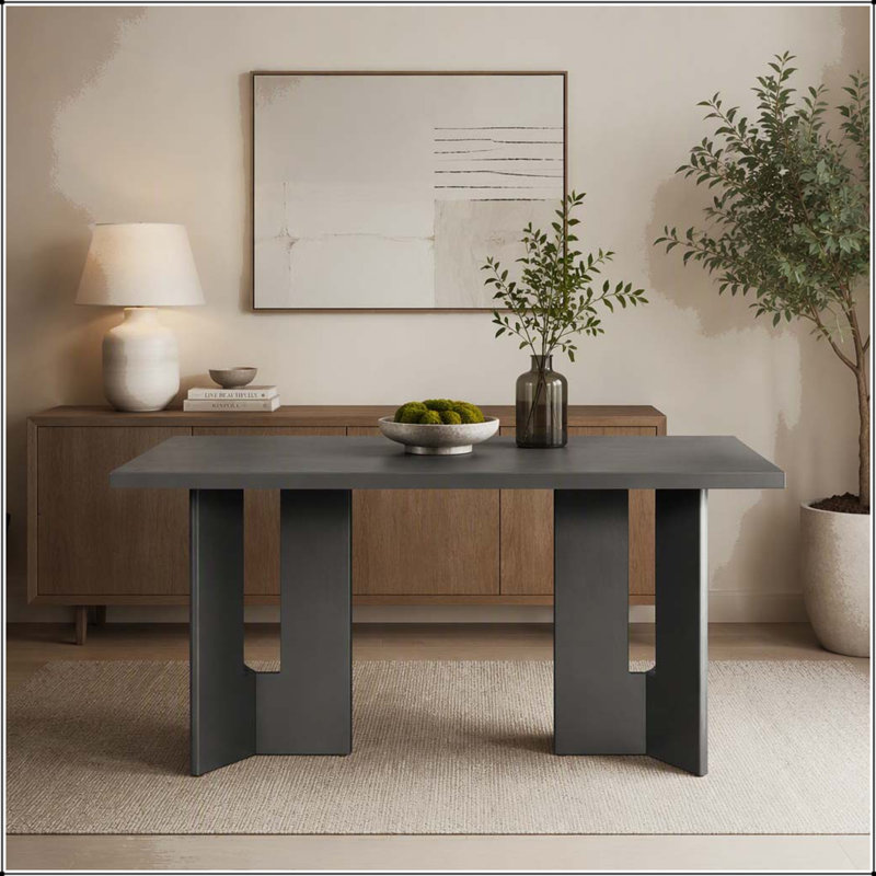 Table de salle à manger Farmhouse, Gris