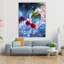 Art mural en verre trempé rouge asiatique-1392502730