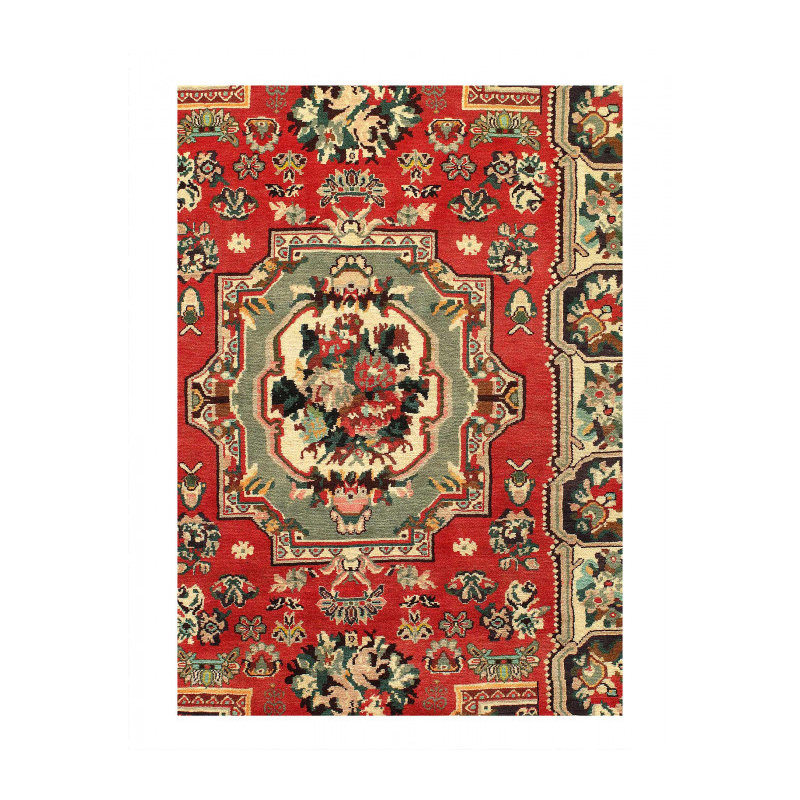 Fine Hand  Knotted Persian Vintage Bakhtiari Rug 5'4'' X 8'11''