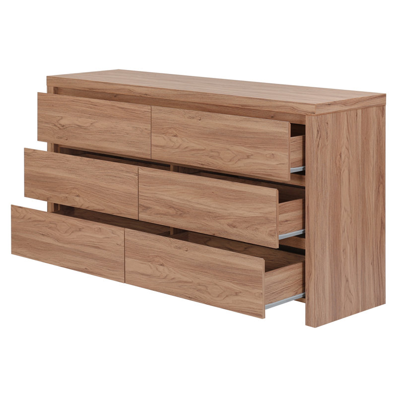 Marchella 64" W 6 Drawers Double Dresser
