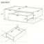 Table basse moderne avec verre trempé-976110757