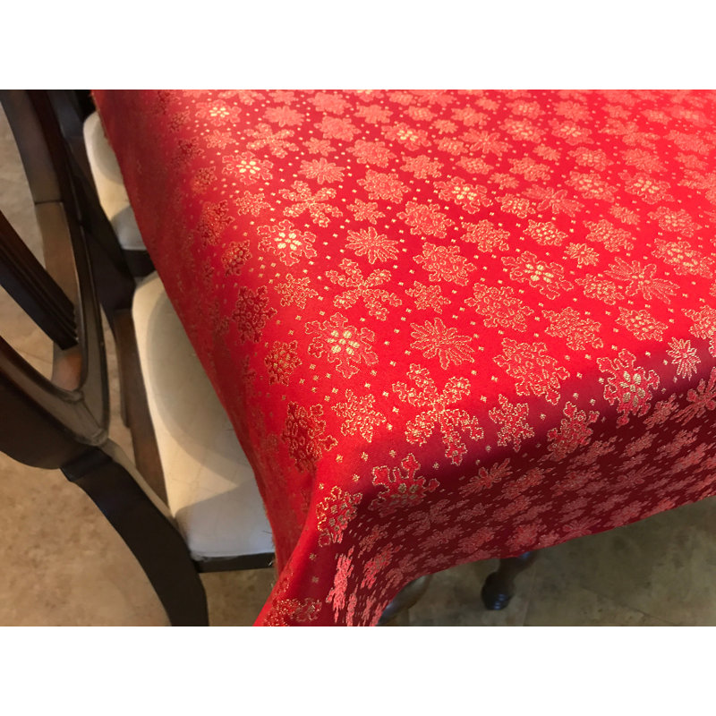 Sartaj Brocade Dining Linens, 36" Square, Red