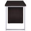 Bureau d'ordinateur contemporain à 3 tiroirs Cappuccino pour un bureau bien rangé et fonctionnel