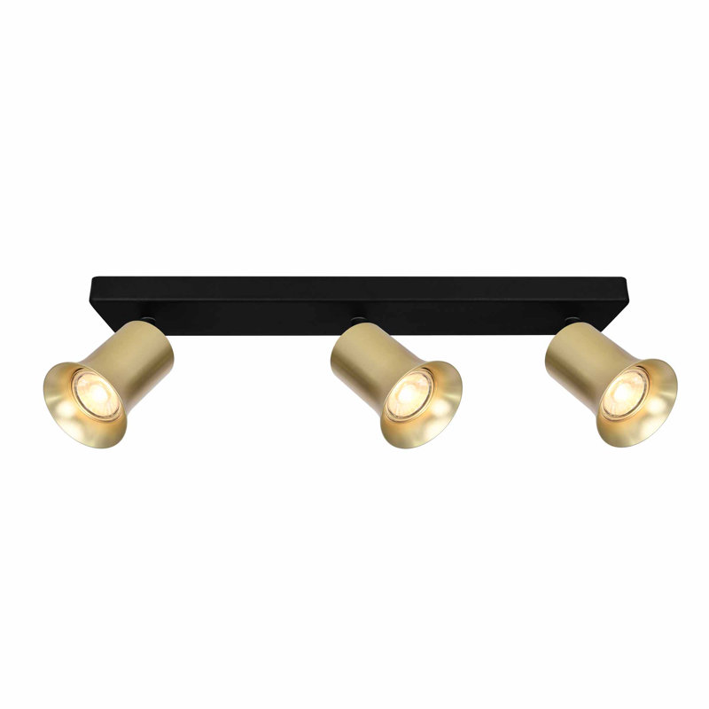 Alizette Flush Mount, Black, Gold