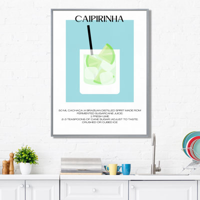 Caipirinha, cocktail brésilien - Art mural cocktails