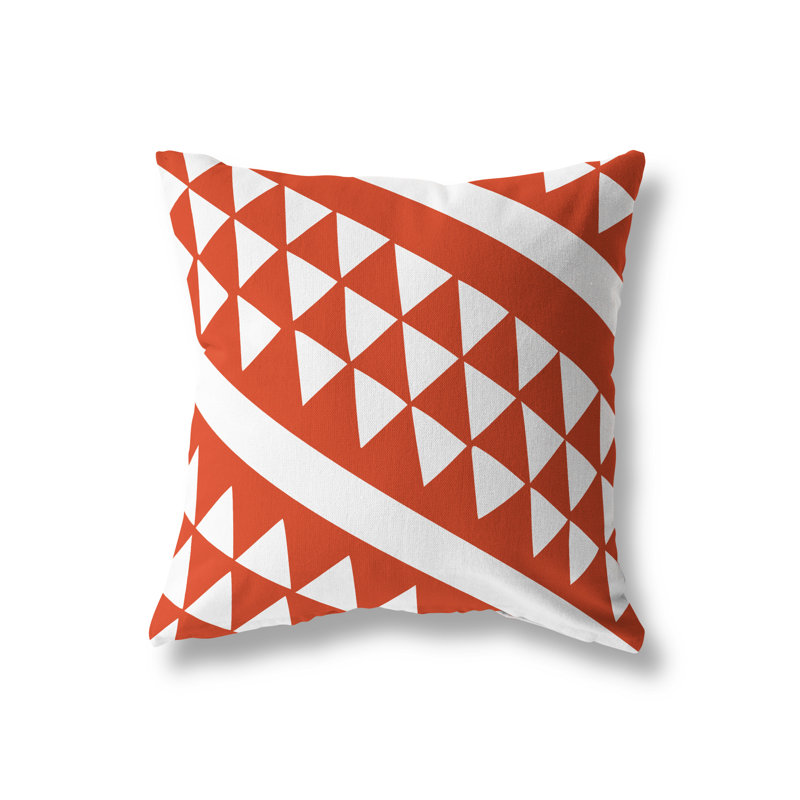 Housse de coussin d'extérieur carré et insert, L 17 po x H 17 po, Orange