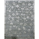 Solandra Floral Area Rug in Gray