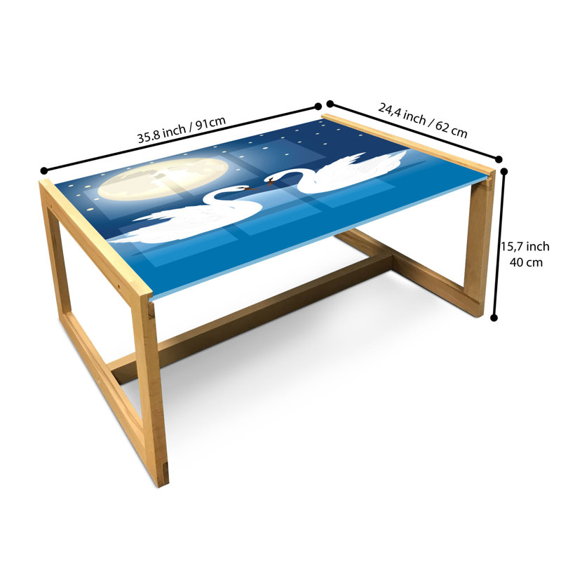 Irisa Sled Coffee Table, 90cm H x 62cm W x 40cm D