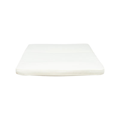 Coussin de chaise longue 78,75 x 23,75 x 1,5 po en tissu imperméable avec coussin à fermeture à glissière crème
