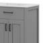 Meuble-lavabo moderne de 48 pouces avec lavabo en céramique, tiroir rabattable, tablettes de porte à double couche