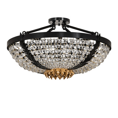Chrisanne Crystal Semi Flush Mount