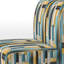 Fauteuil de chambre Serene Stripes - Rembourré