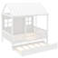 Lit pour enfant avec lit gigogne en bois simple ou double Chason House Bed-260525985-260525986