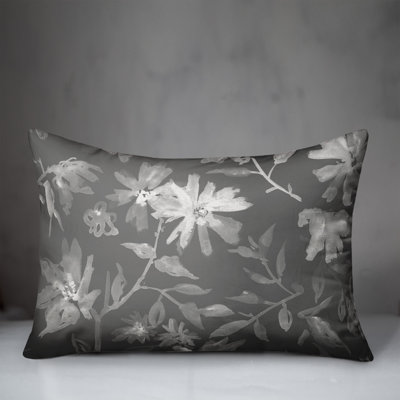 Floral Outdoor Reversible Throw Pillow