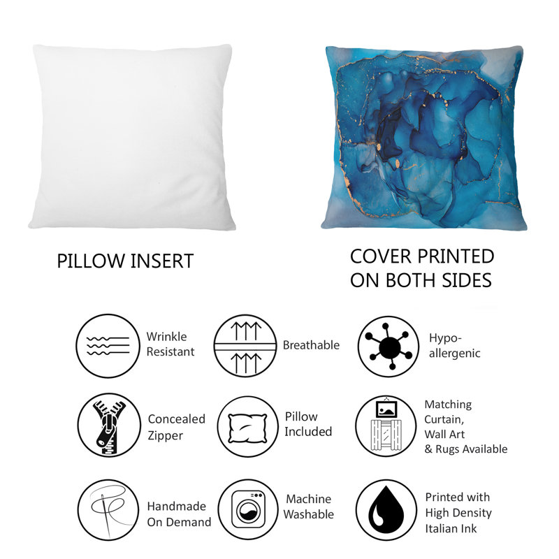 Coussin 12 "x 20" Blue Luxury