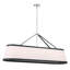 Lustre ovale linéaire en nickel poli 47,5 po Libby Langdon Custinne-39742028-39742031