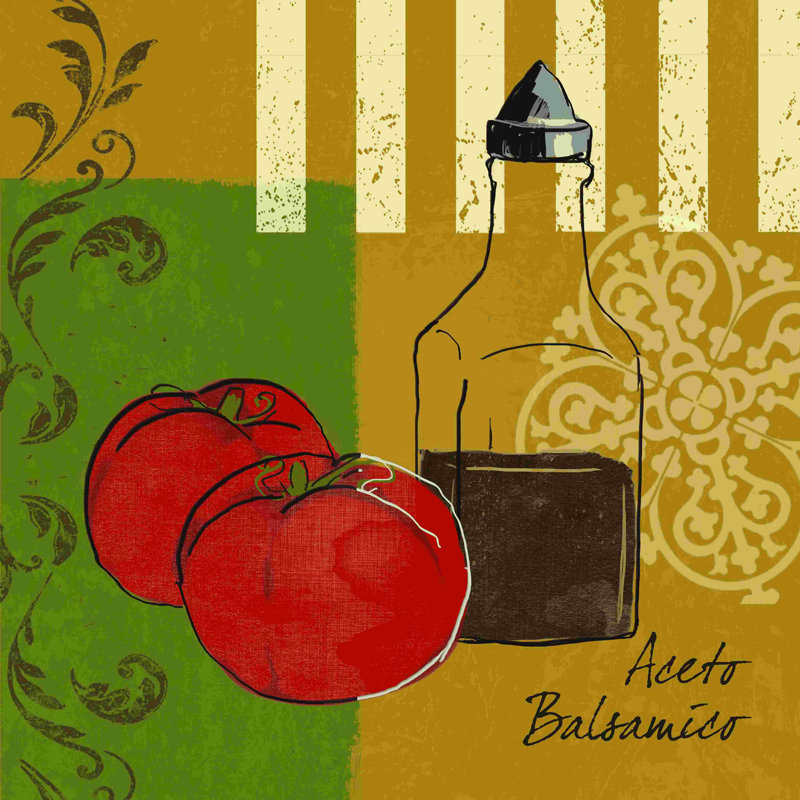 Vinaigre italien - impression sur toile tendue, L 12 po x H 12 po