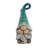 17"H Speak No Evil Gnome with Turquoise Hat Statue