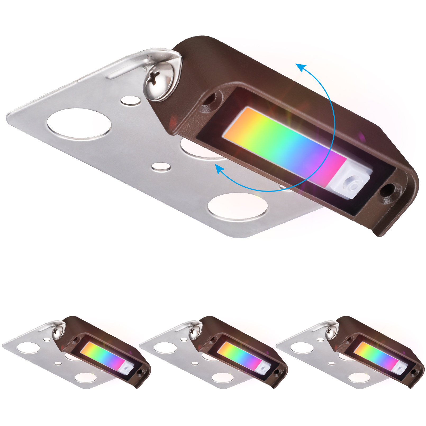 LEONLITE 4" LED Hardscape Step Light Low Voltage Color Temperature  Selectable Wayfair
