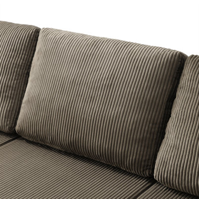 130" U-Shaped Modular Sectional Sofa with Chaise