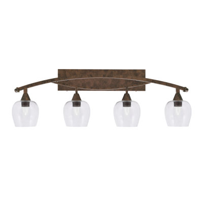 Bow 4 Light Bath Bar