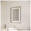 26" H x 20" W Recessed LED Bathroom Medicine Cabinet with Anti-Fog Mirror and Touch Control, Silver Aluminum