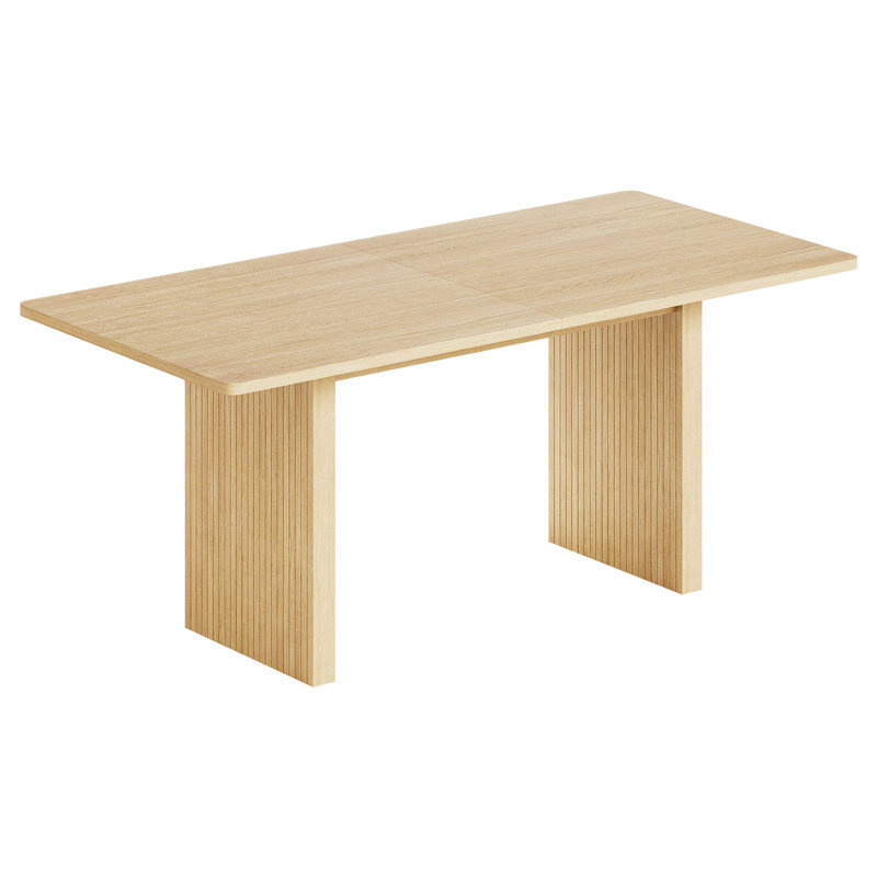 Table de salle à manger 70 "rectangulaire pour 70 personnes, Bois de chêne