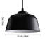 1 - Light Matte Black Bowl Pendant