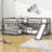 Erl Full Over Full and Twin Over Twin L-Shaped Bunk Beds with Slide-2017420414