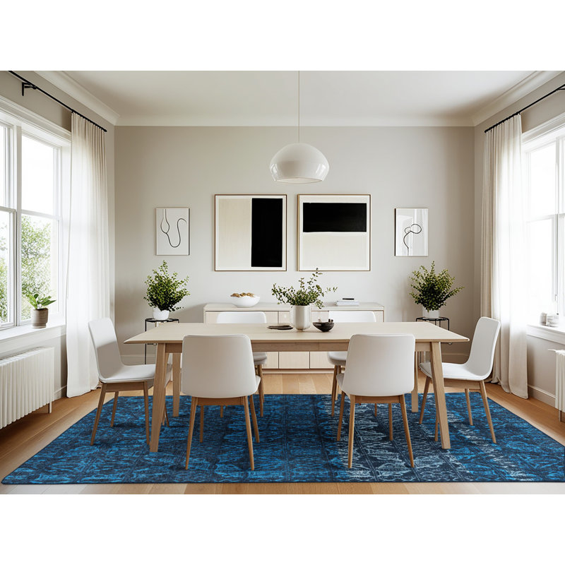 Abstract Indoor Rug, Rectangle 7' x 10'