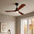 52 Inch Natural Wood Ceiling Fan With LED Light, Includes Remote Control-961219910