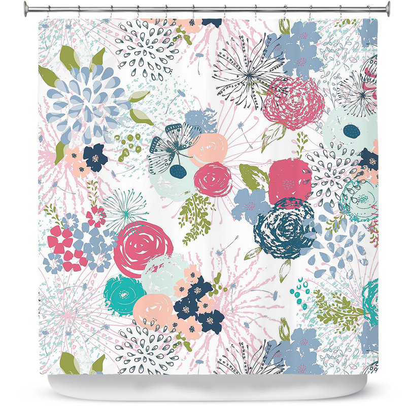 Rideau de douche simple spring time Long Ashton