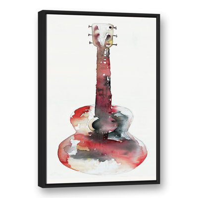 Guitare aquarelle - impression